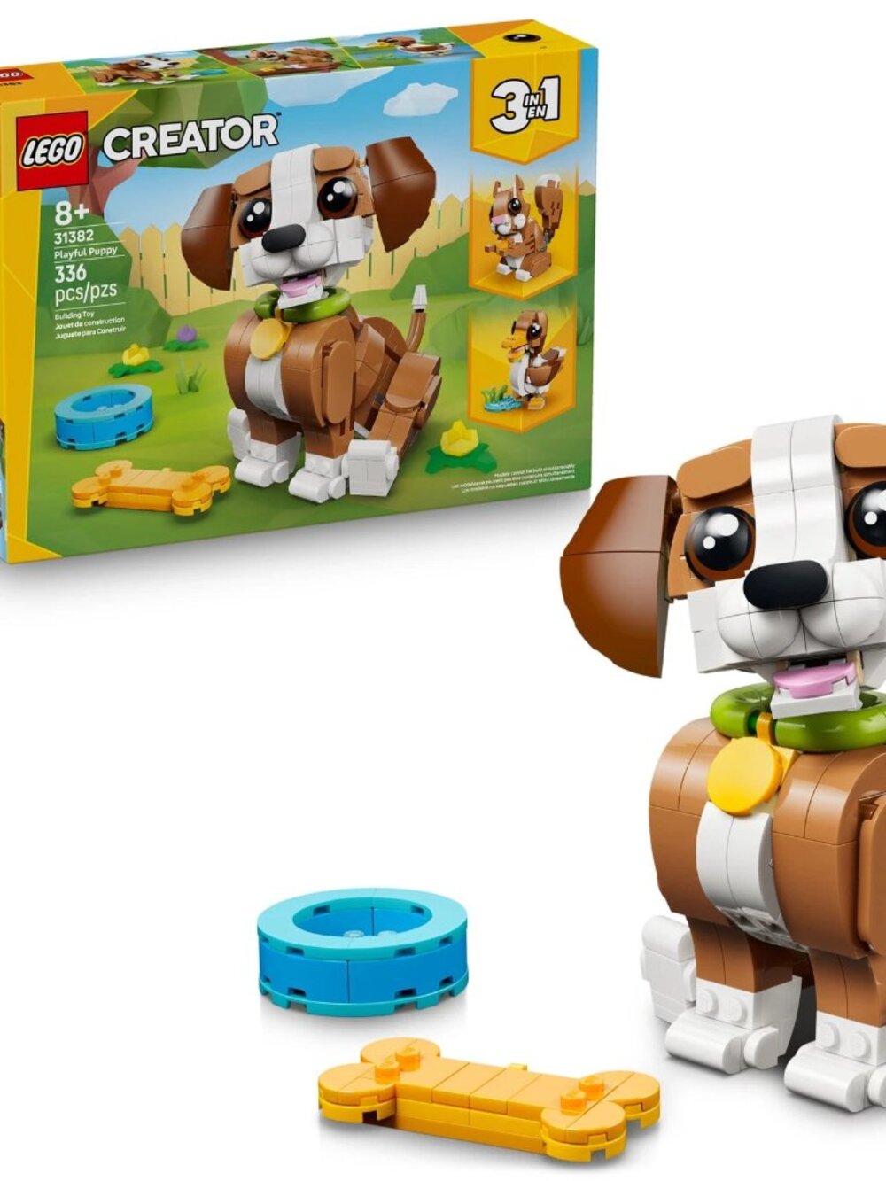 LEGO 31382 Creator 3 in 1 Cute Animals: Playful Puppy, Duck and Squirrel " New